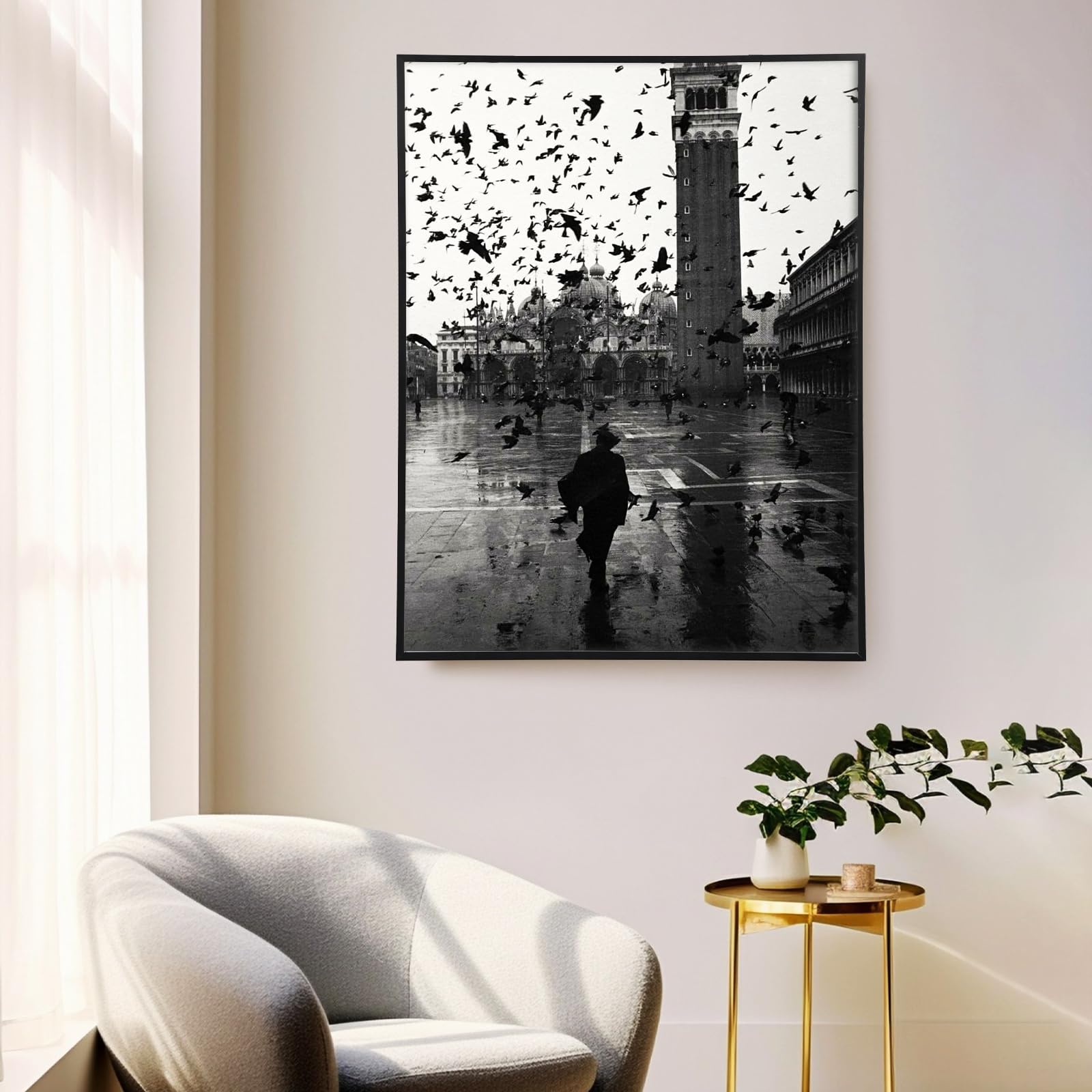 Cornice per giunti ombreggiati per telaio, 50 x 70 cm, telaio in metallo con distanziatori regolabili, effetto profondità (nero, 30 x 40 cm)