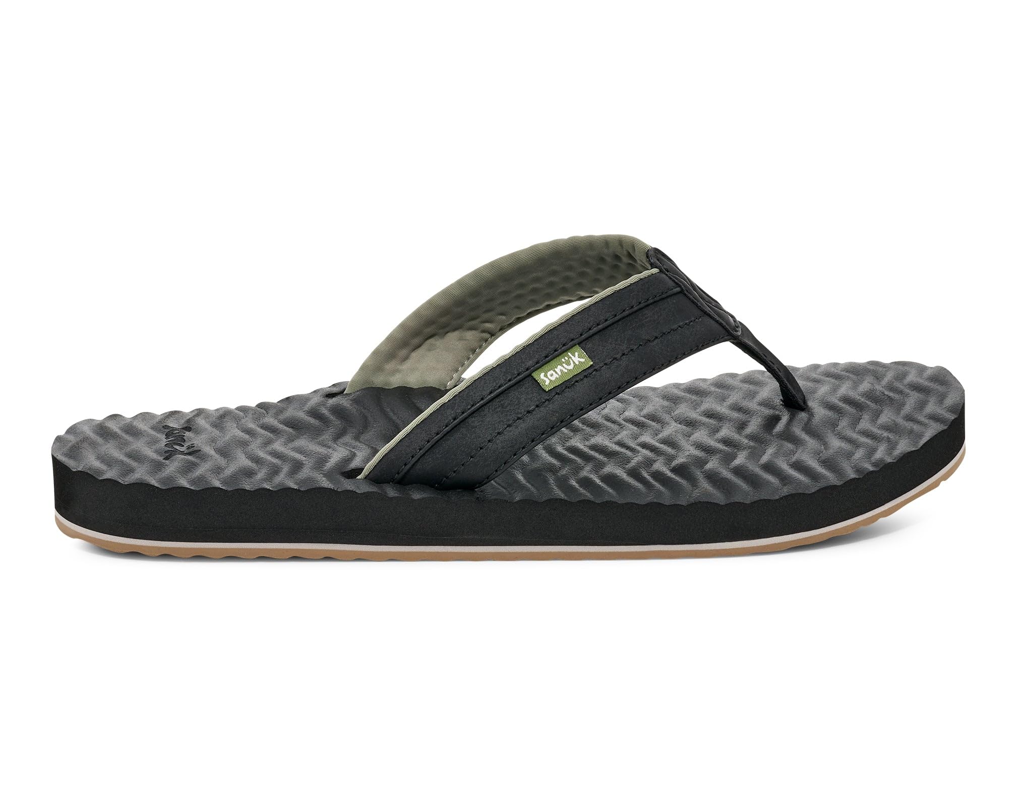 Sanuk Ziggy - Sandalias de felpa para hombre, sandalias para hombre, sandalias de playa, apoyo y ligeras, plantilla cómoda
