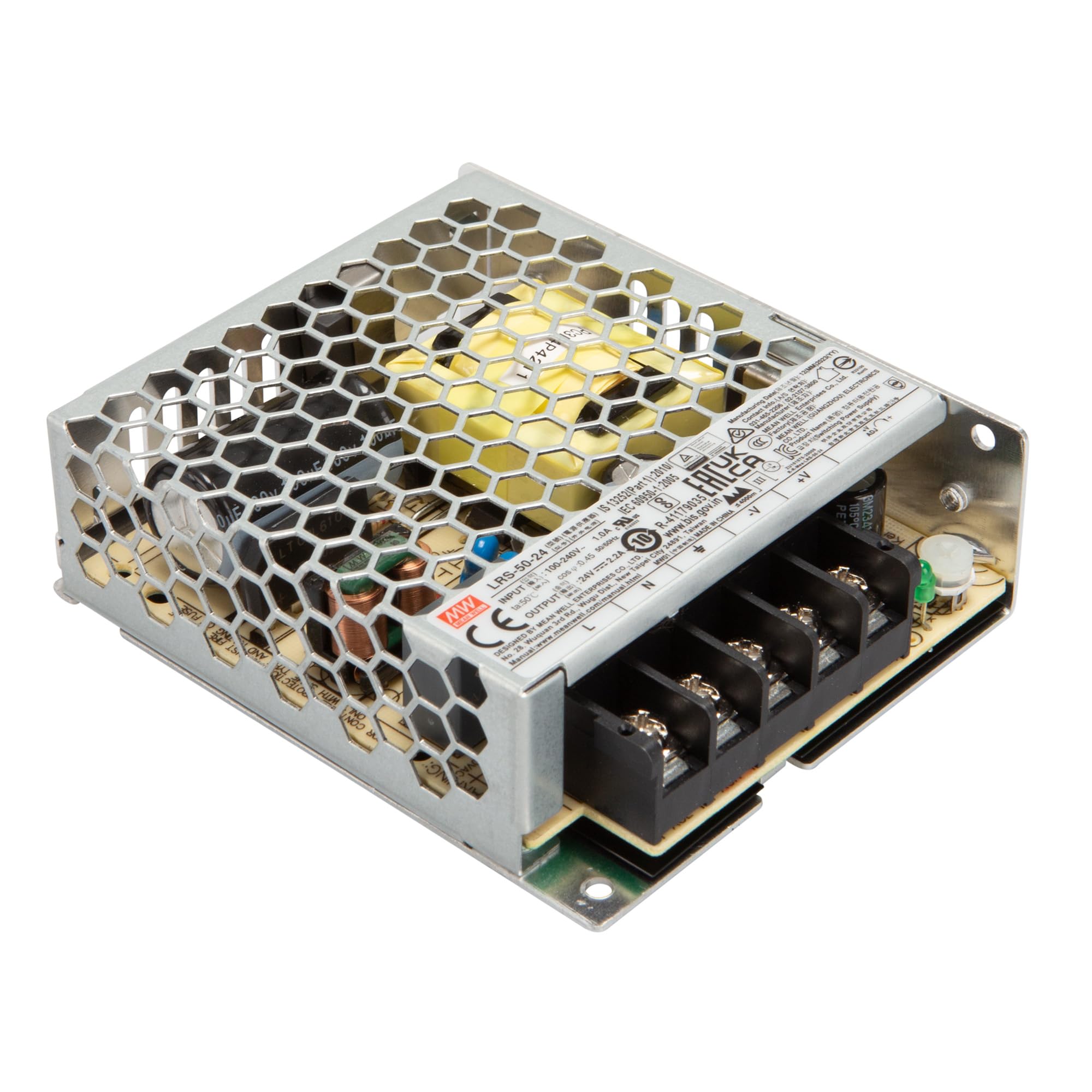 Mean Well Schaltnetzteil LRS-50-24, 24 V/DC, 0-2,2 A, 52,8 W, IP20