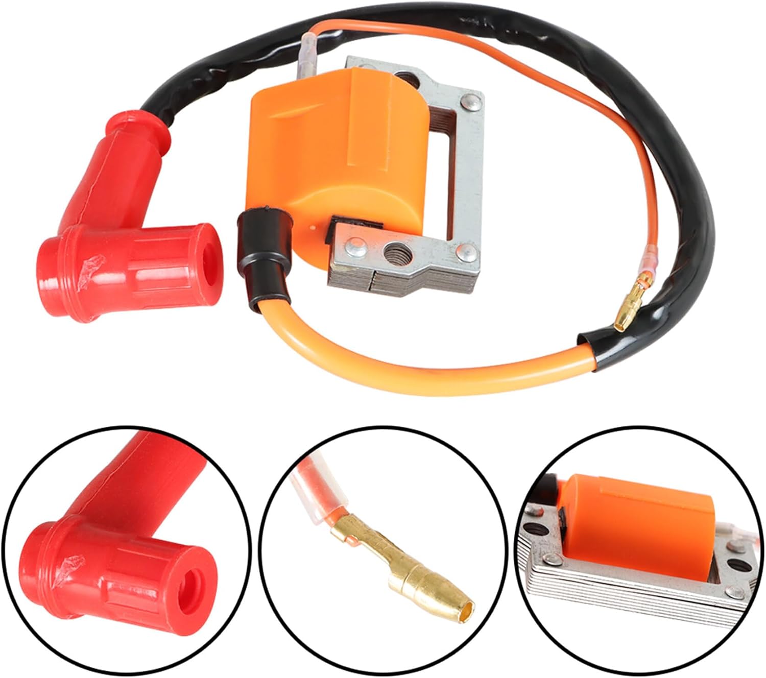 Ignition Coil Igniter CDI Box and Spark Plug Replacement for 2-Cycle 1979-1986 G1 Golf Carts J10-85540-20-00 355-82310 8H4-82310-20-00