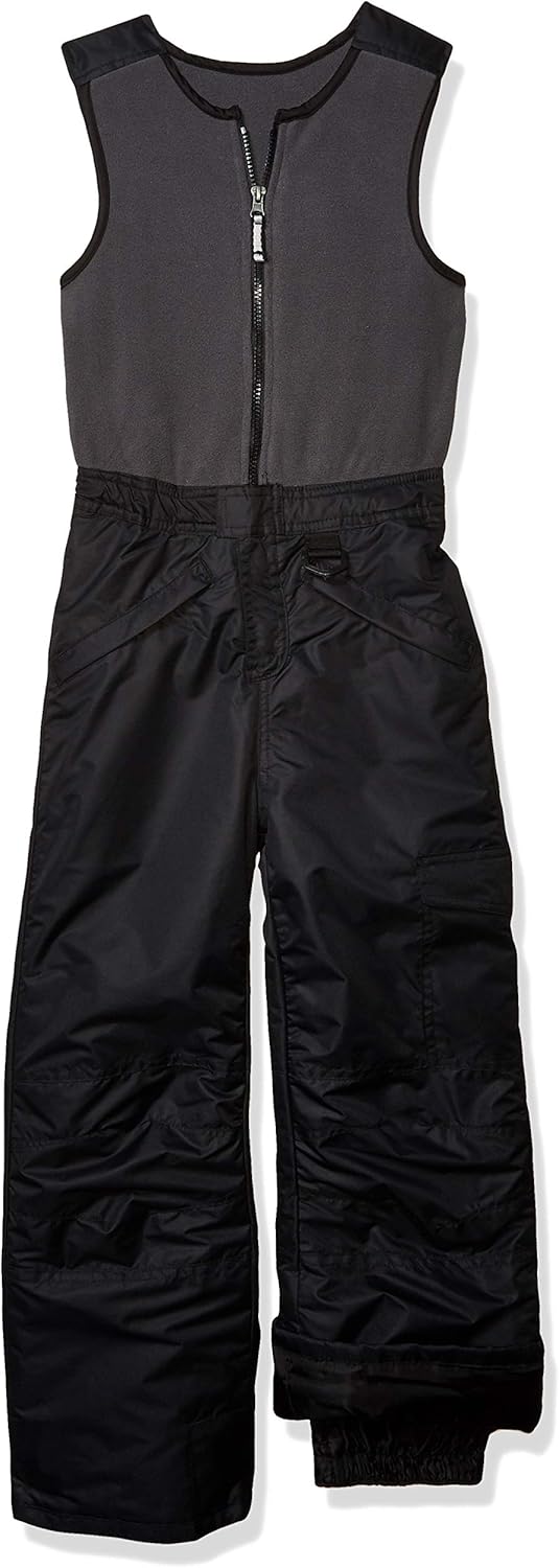 Arctic Quest Polar Fleece Water Resistant Insulated Unisex Boys and Girls Unisex Ski & Snow Bib Pants Overalls