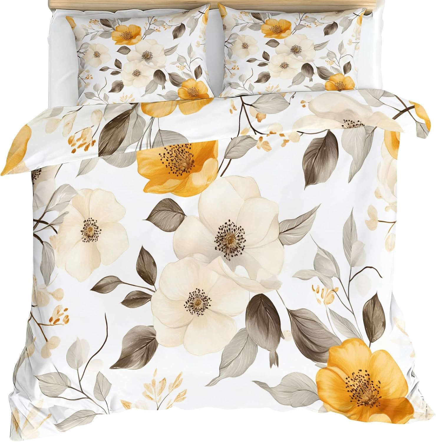 Parure de Lit 2 Personne en microfibre douce et infroissable pour literie grand format