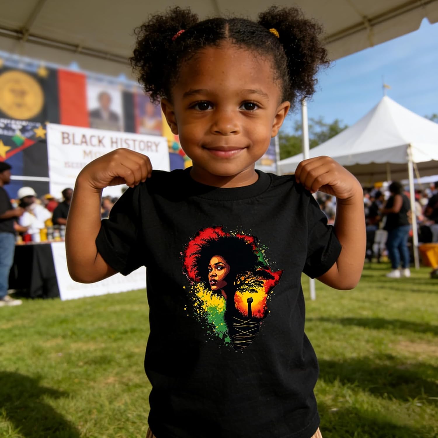 Black History Shirts for Kids: Classic Crewneck Cotton Tees (2-7T) - Image 2