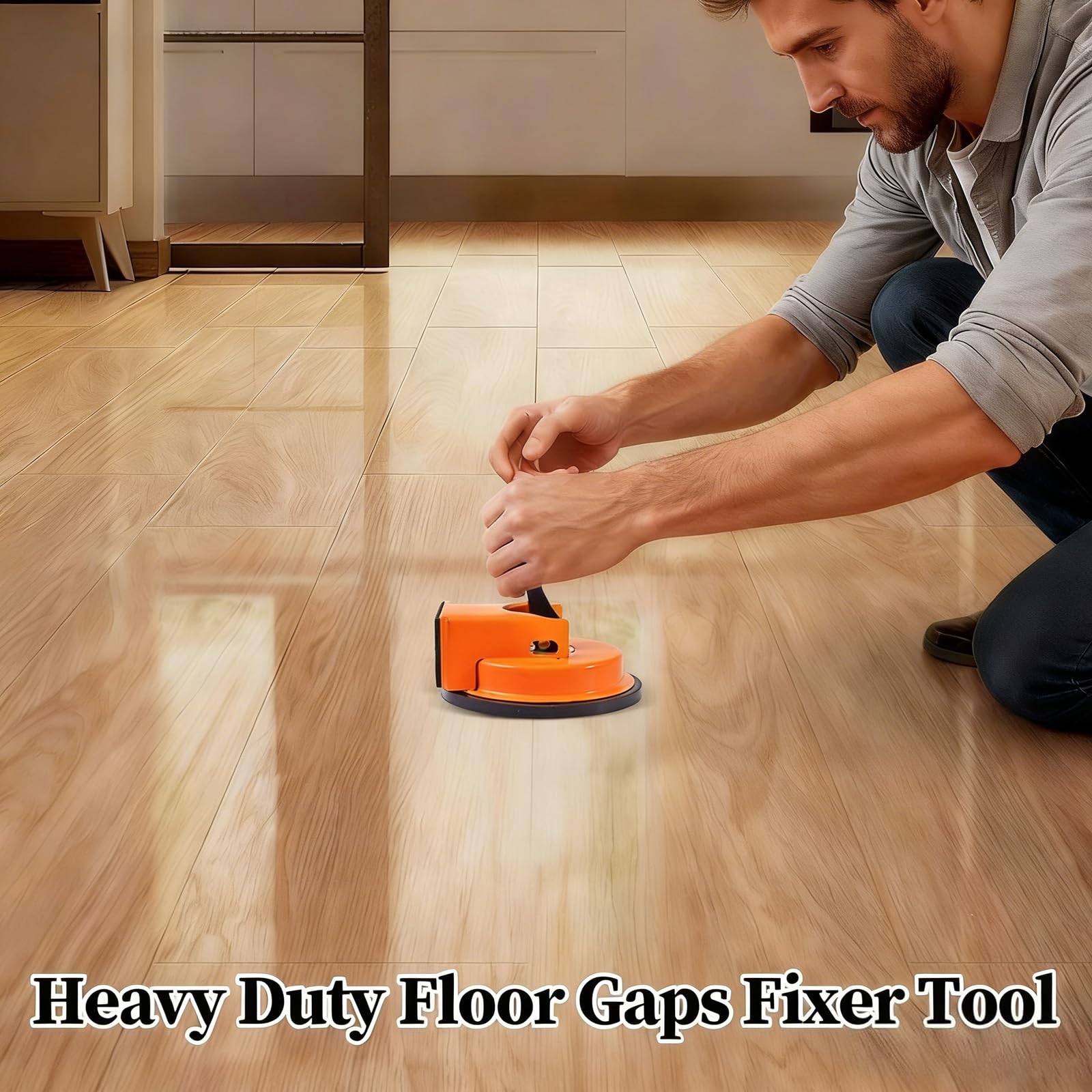 Herramienta de Colocación de Suelos Laminados,2 Piezas Herramientas de Agarre para Suelos de Madera,Herramienta De Reparación de Suelo,para Azulejos Hoteles Apartamentos Baño Cocina