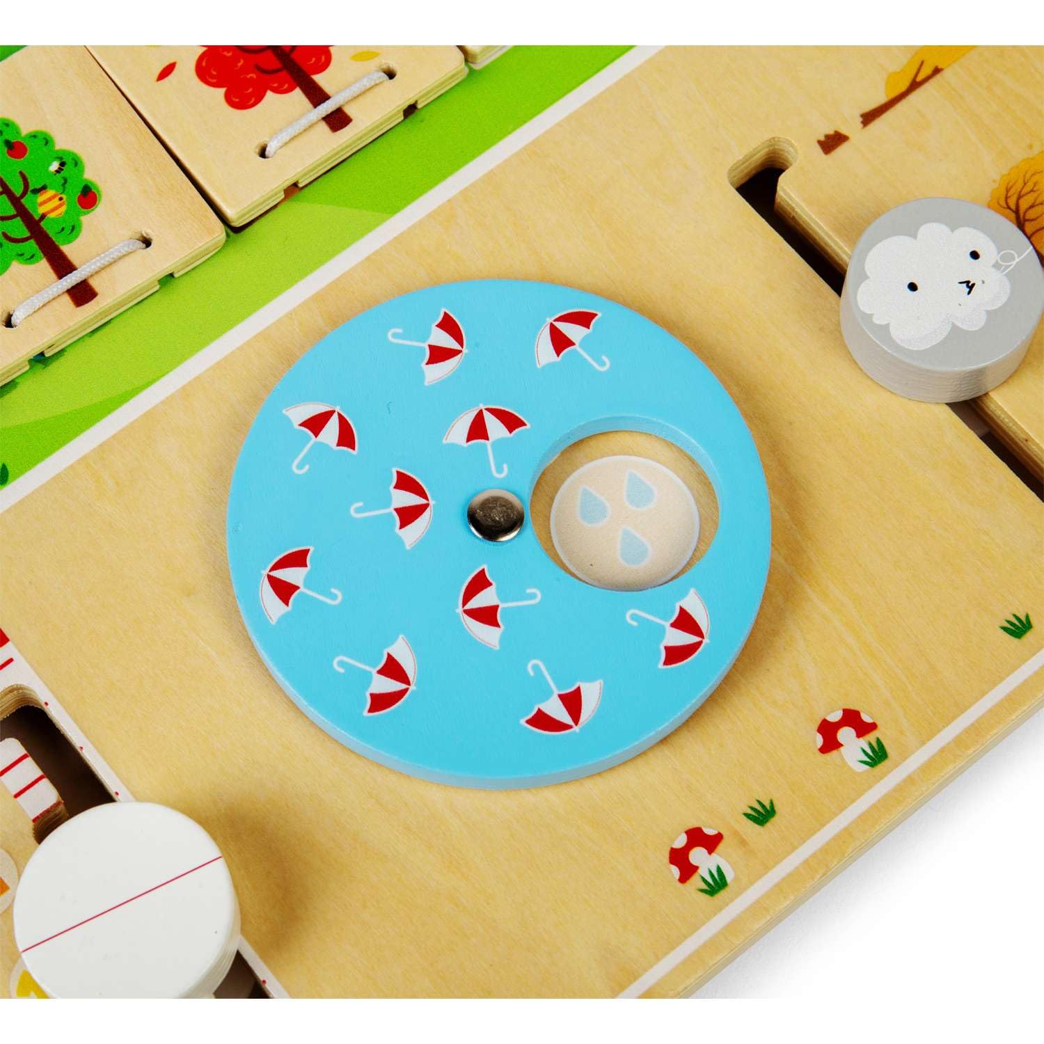 Bigjigs Toys Holz Wettertafel, visuelles & interaktives Wetterdiagramm