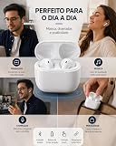 Fone De Ouvido Sem Fio, Bluetooth 5.4, Compatível Com Todo Celular, Cancelamento Ruído, Bateria Até 16 Horas de Uso, Microfone Para Chamadas, Controle Touch, Conecta no Notebook - Linha Premium — imagem 7