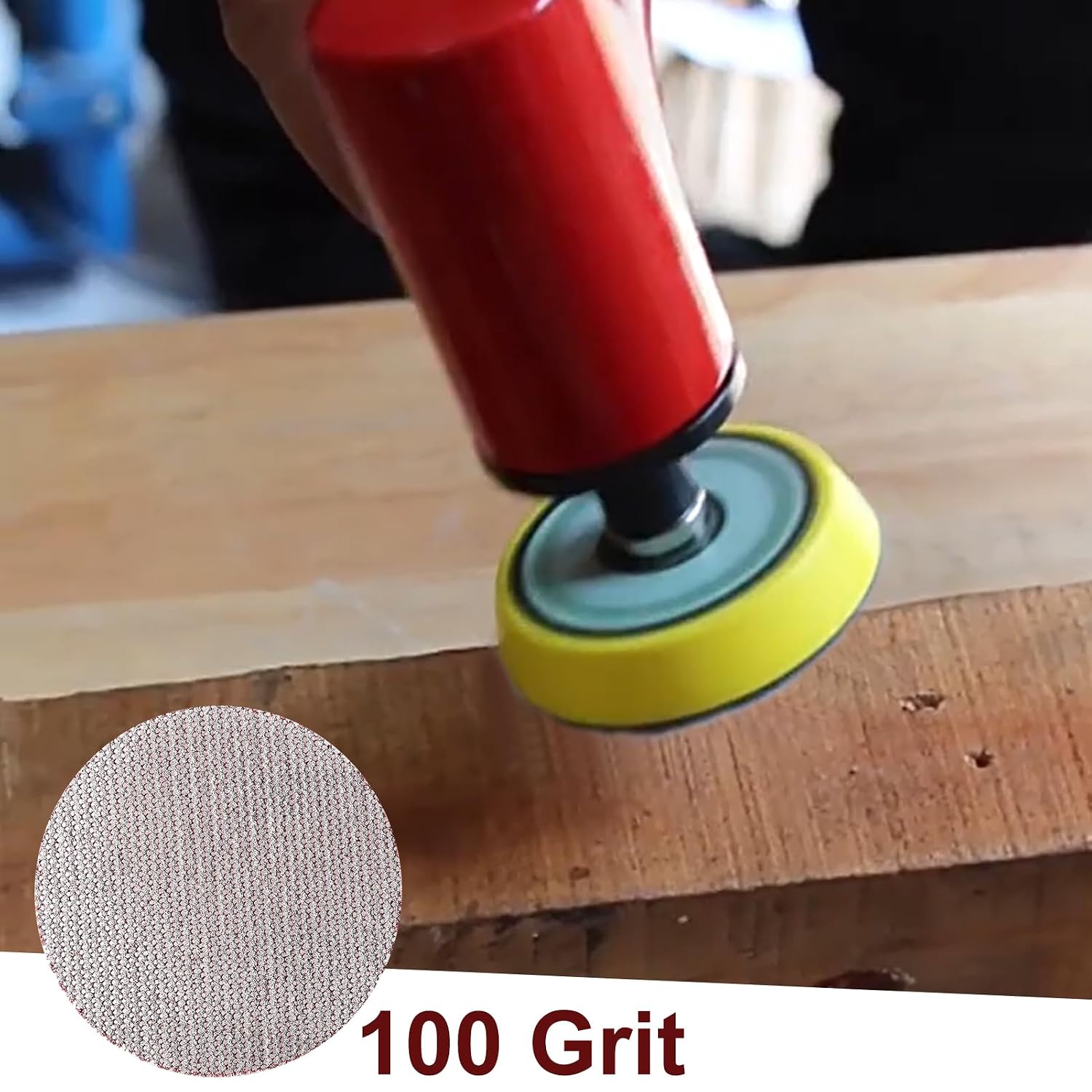 3-Inch 100 Grit Mesh Abrasive Dust Free Sanding Discs, Virtually Dust-Free, Box of 25 Discs, Sanding Discs Hook and Loop for Metal, Wood, Composites, Stock Removal, and Fine Finishing