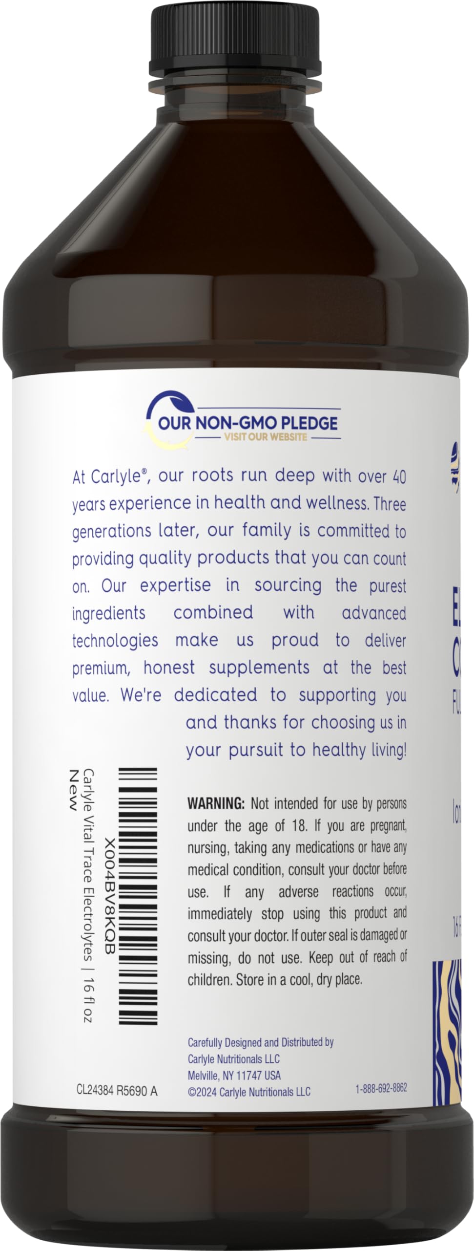 Carlyle Electrolyte Concentrate | 16 fl oz | Full Spectrum — Amazon image 3