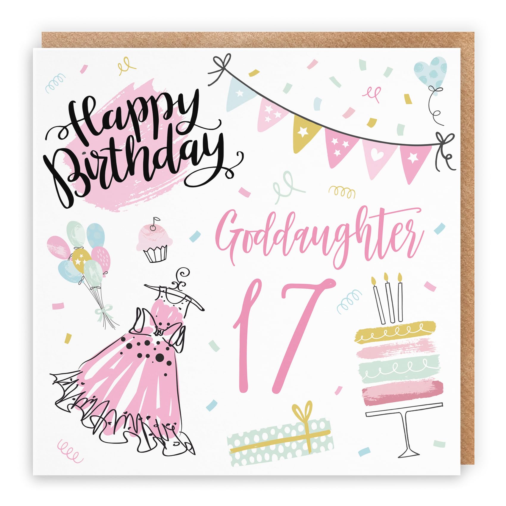 Hunts England Tarjeta De Cumpleaños Grande Para Sobrina 16 – 16