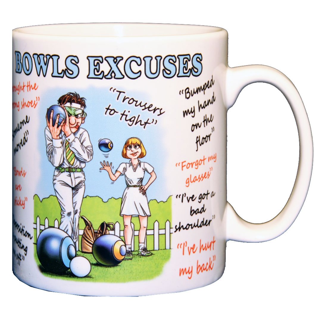 Personalised4u Standard Bowls Excuses Funny Ceramic Coffee Mug – (Standard)