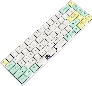 Ussixchare XDA Keycaps PBT Cute Gaming keycaps Set 135-Key Japanese Anime keycaps Dye-Sub ANSI ISO Layout for Cherry MX Keyboard (Strange cat)