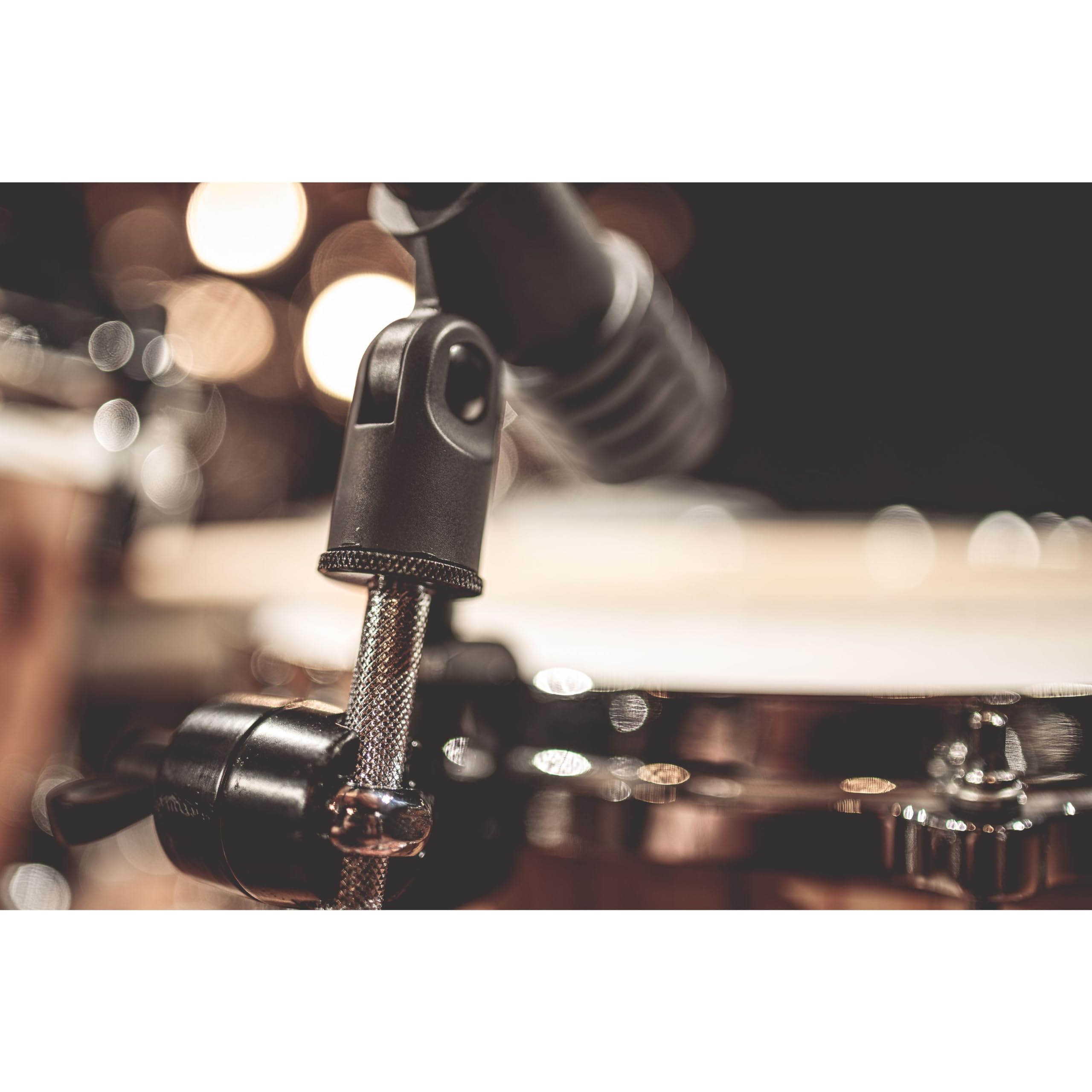 Meinl Percussion MPMCS - Set di supporti per microfono per vasca con morsetti multipli, aste corte e controdado