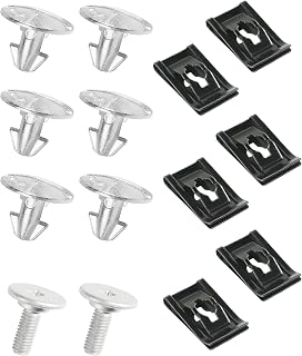 14 PCS Splash Shield Screws,Car Accessories Car Fastener,Lower Engine Cover Pin Screws,Lower Cover Bolt Engine Splash Shield Bolt Screw Fastener Clip,Replace #90674-TY2-A01 90105-TBA-A00