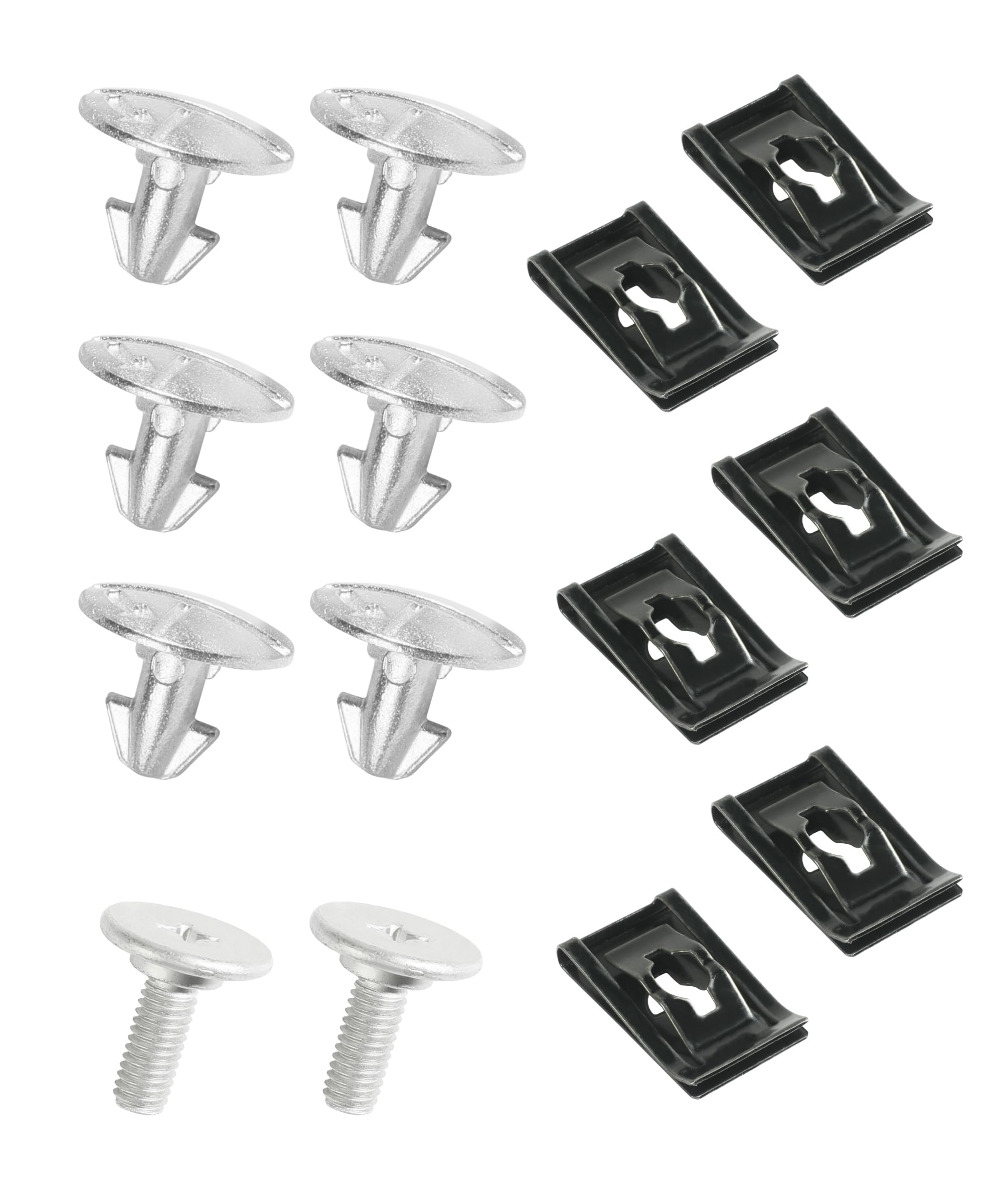 14 PCS Splash Shield Screws,Car Accessories Car Fastener,Lower Engine Cover Pin Screws,Lower Cover Bolt Engine Splash Shield Bolt Screw Fastener Clip,Replace #90674-TY2-A01 90105-TBA-A00