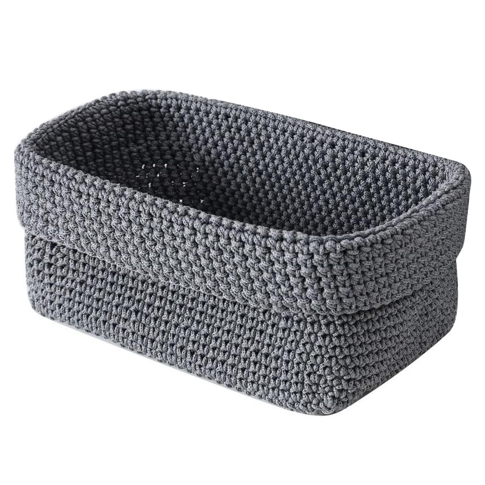 YROHGKPN Woven Rope Storage Basket, Table Organizers for Closet Towels, Baby Nursery Bin, Gift Baskets Empty Small Dog Cats Toy Box Decorative Organizers Bins Box
