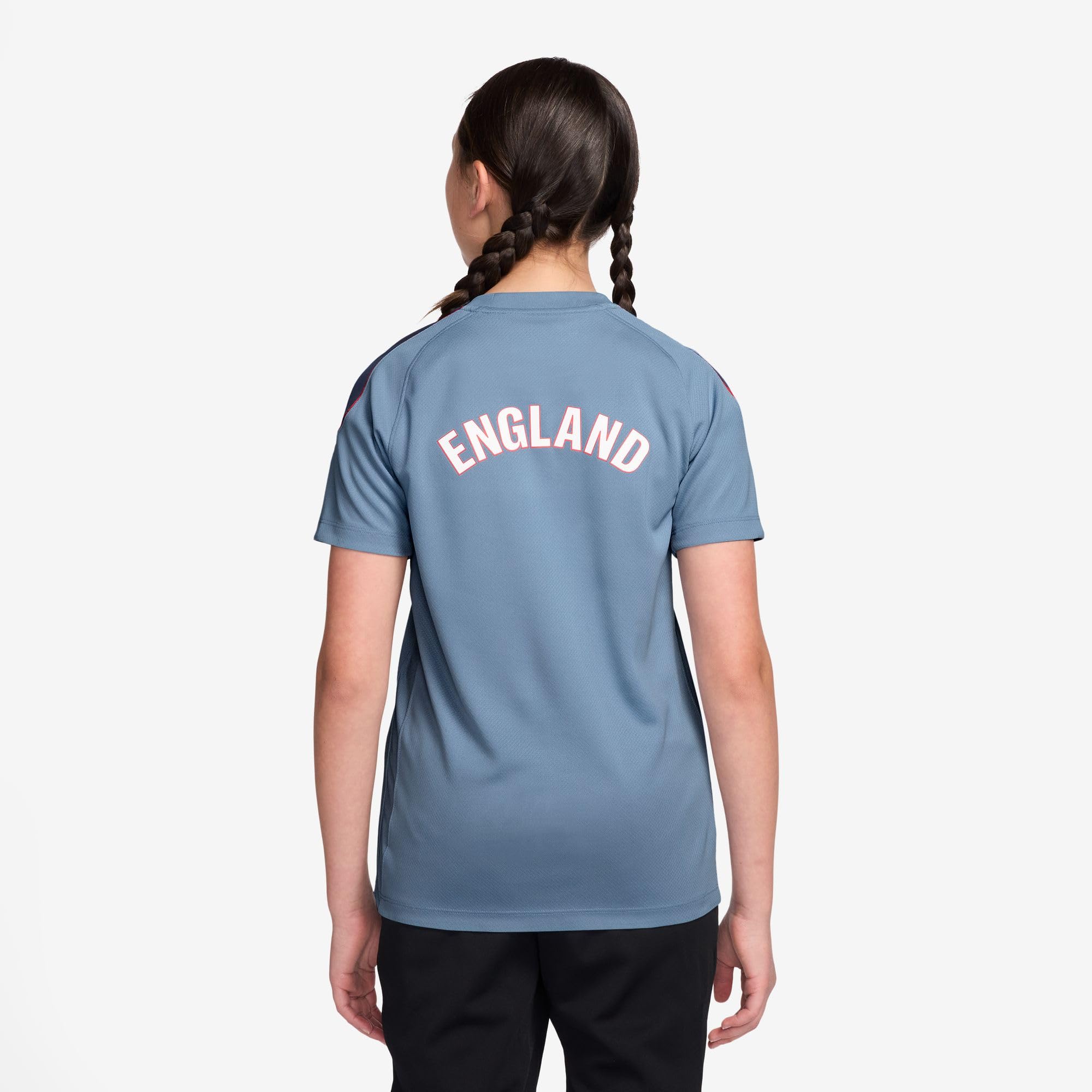 Nike England Strike Nike Football Dri-Fit Kurzarmshirt für Ältere Kinder Maglietta a Maniche Corte Unisex - Bambini e Ragazzi