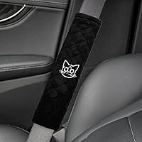 Vista 4 de Amooca Funda Suave para Cinturón de Seguridad de Auto Almohadillas de Hombro para Cinturón de Seguridad 2 PCS para una Conducción Más Cómoda Ajuste