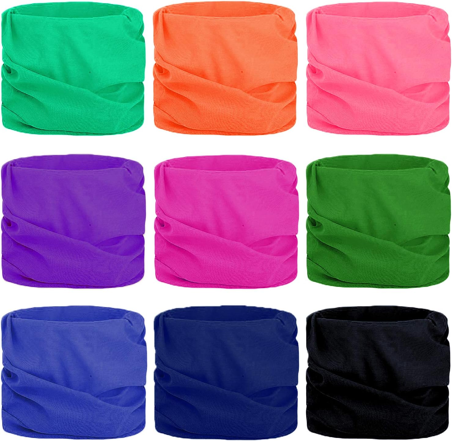 Silicone Stretch Lids, YINXN 9 Pack of Same Sizes Food Seal Lids Covers for Cup Bowl Can Jar Fruits Vegetables