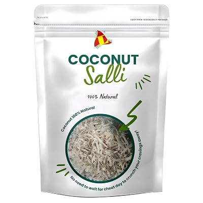 Leeve Dry Fruits Brand Fresh Grated Dried Coconut 200 gms Pack | Dry Copra Sali | Nariyal Flakes