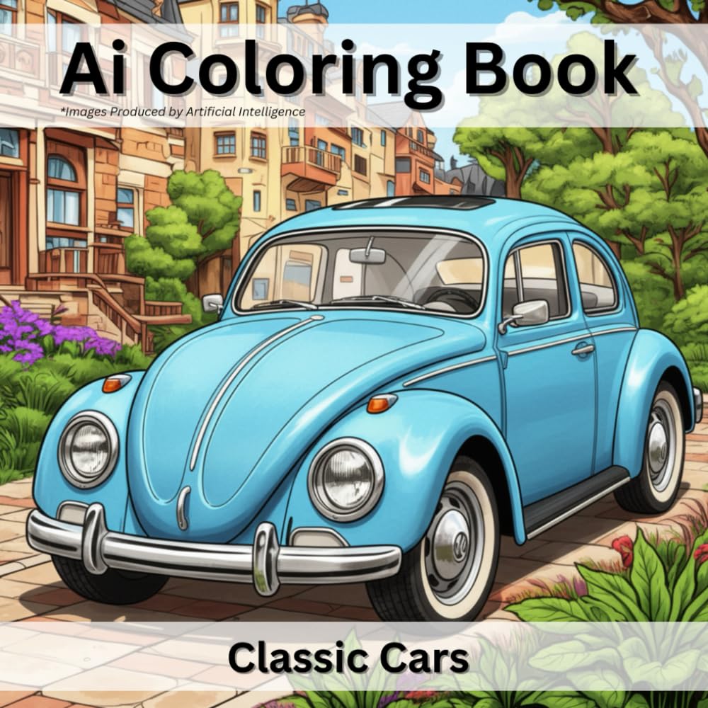 Ai Coloring Book: Classic Cars