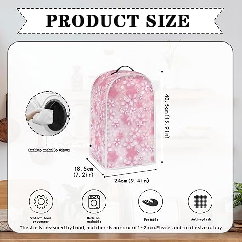 Miniatura 6 de Limón Blender - Funda protectora para batidora de cocina con mango superior, funda protectora de licuadora lavable, bolsa organizadora para batidora