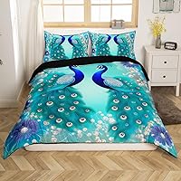 Vista 27 de Juego de ropa de cama con dinosaurios para niñas tamaño individual, lindo juego de funda de edredón rosa y morado con dinosaurios de dibujos