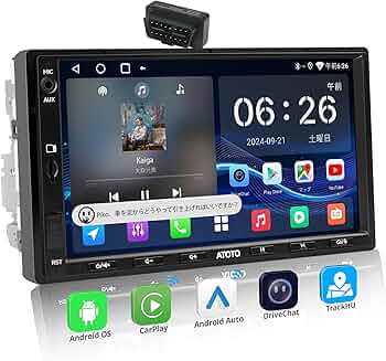 Amazon.co.jp: ATOTOEXCEL A5L 7インチ ディスプレイオーディオ 2DIN