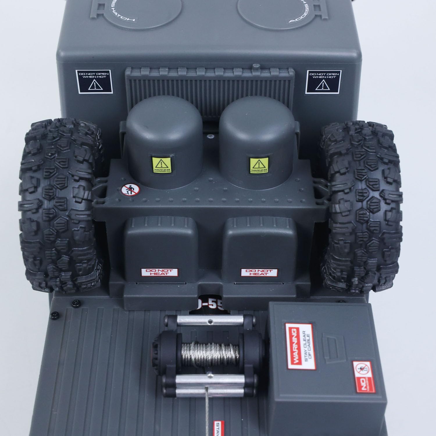 TOUCAN RC HOBBY Deutsches Lager RTR 1/18 Funks teuerung Militär-LKW 8 * 8 RC Off-Road-Fahrzeug 280 Bürsten Motor-5. Rad-Seilwinde Metall Haken Allrad-Lenkung