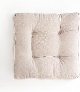 Genérico Outdoor Lounge Cojín de Asiento, Cojines para Silla Jardines Decorativo de Asiento Cojines para Balcón, Terraza, Asiento de Jardín, Funda de cojín Desmontable (Blanco, 40x40x10cm)