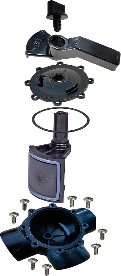 Válvula de piscina ATIE 2/3 vías kit completo compatible con Jandy 4715, 4716, 4717 y válvulas grises miniatura 3