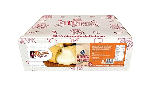 Miranda Deliciosa Tequeños Gourmet doble barra de queso precocinada. Masa más fina y queso extra. Precocinado doble queso. Listo para calentar.