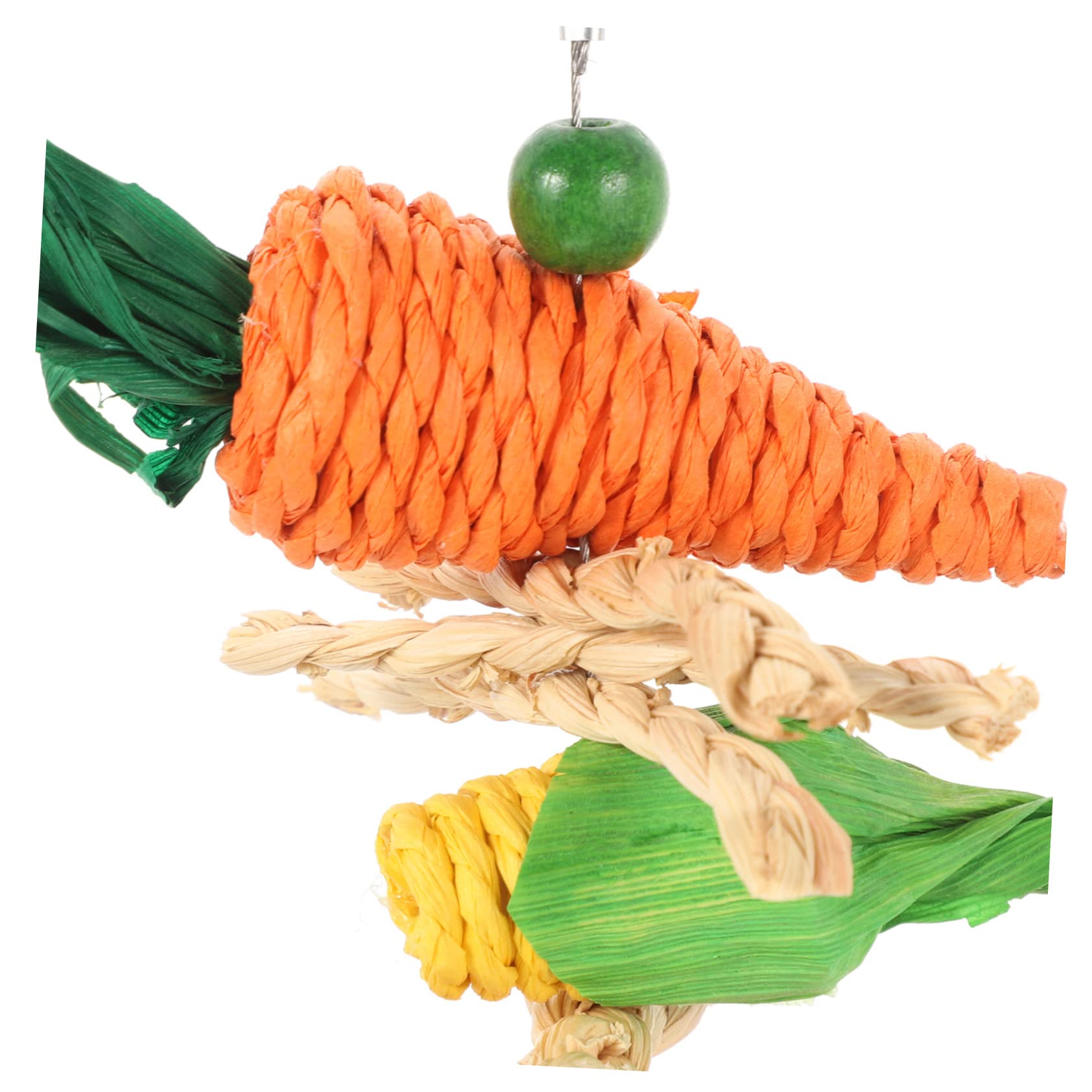 BESPORTBLE 10pièces Jouet à Mâcher Suspendu pour Oiseaux Accessoire Amusant Vigne pour Perroquets Et Perruches Jouet Interactif pour Détente Et Mâchage