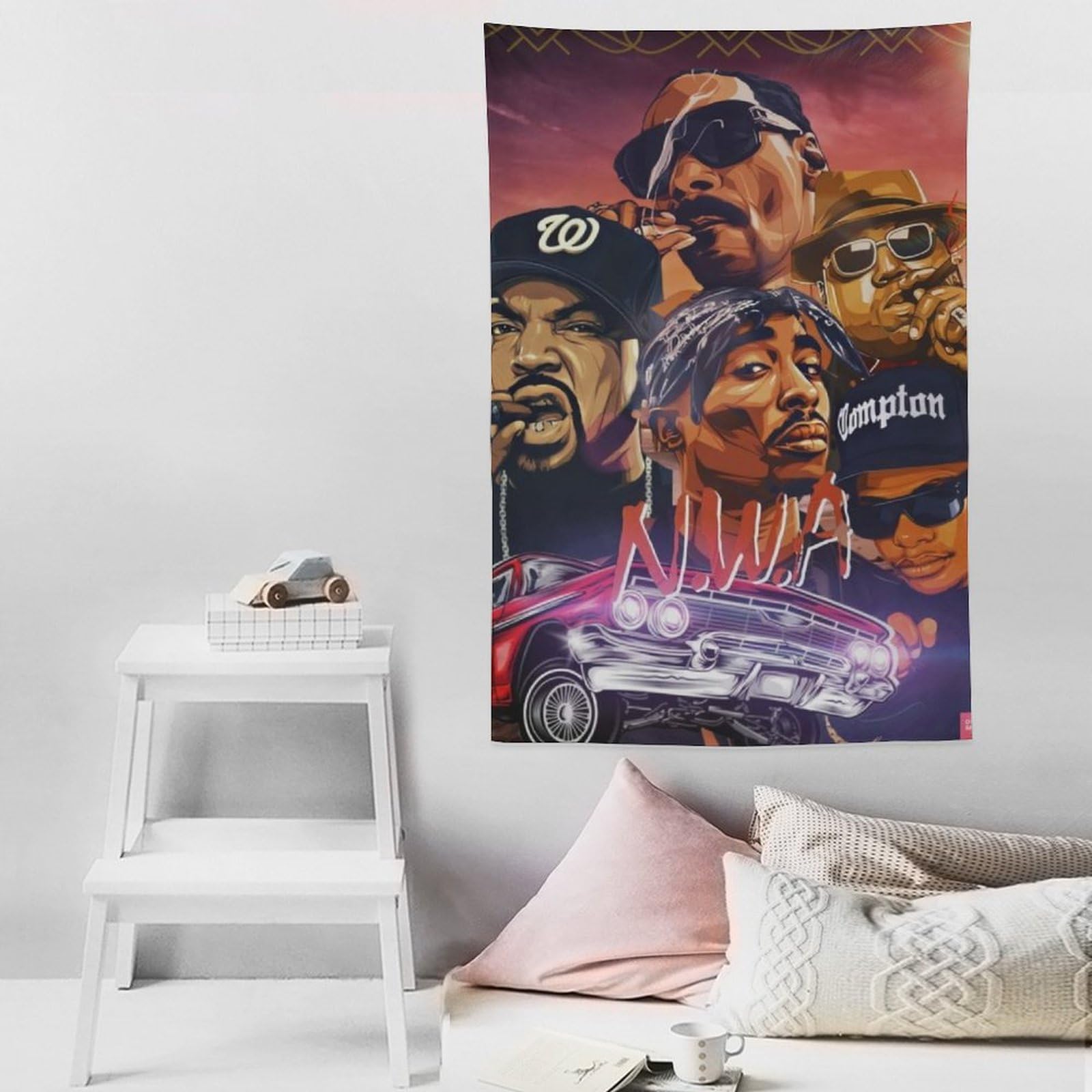 14 poster con stampa artistica da parete con immagine di cantante rap, hip hop, decorazione per la casa, 152,4 x 228,6 cm