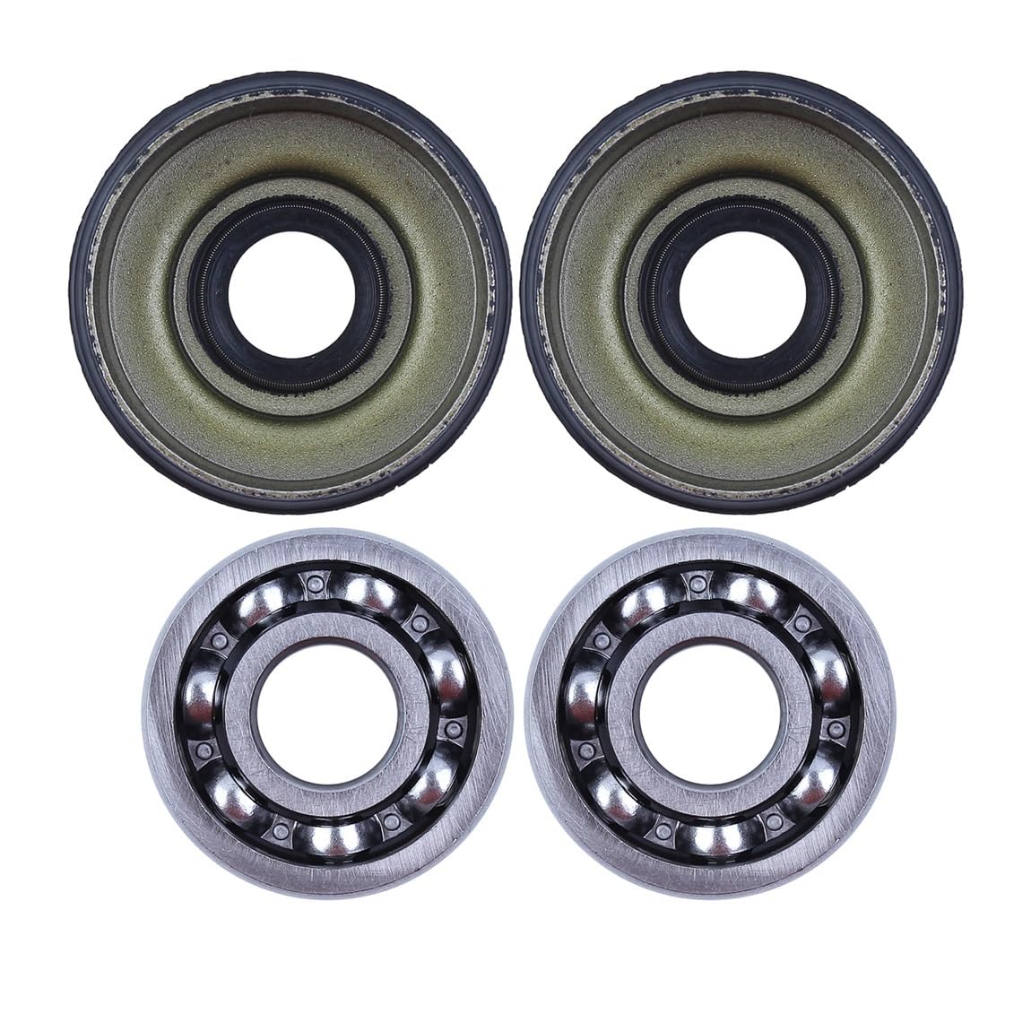 Juego de retenes de Aceite for cojinetes de cigüeñal Compatible con motosierras 136, 141 LE, 137, 142, 235 y 240 E. OEM 530056363