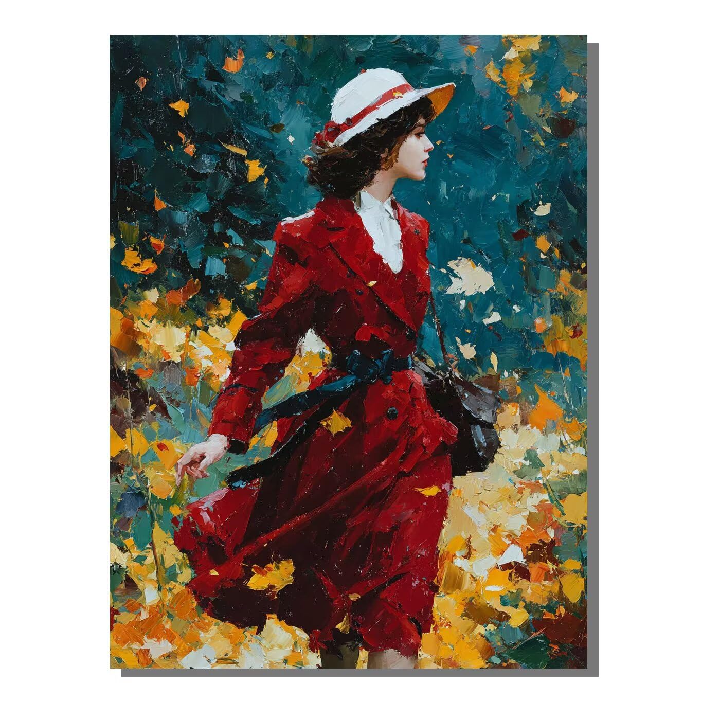 Malowanie według numerów dla dorosłych abstrakcyjne, DIY malowanie według numerów zestaw, kobieta Paint by Numbers Adult Pędzle i akcesoria do malowania akrylowego, do dekoracji domu kobiety prezent