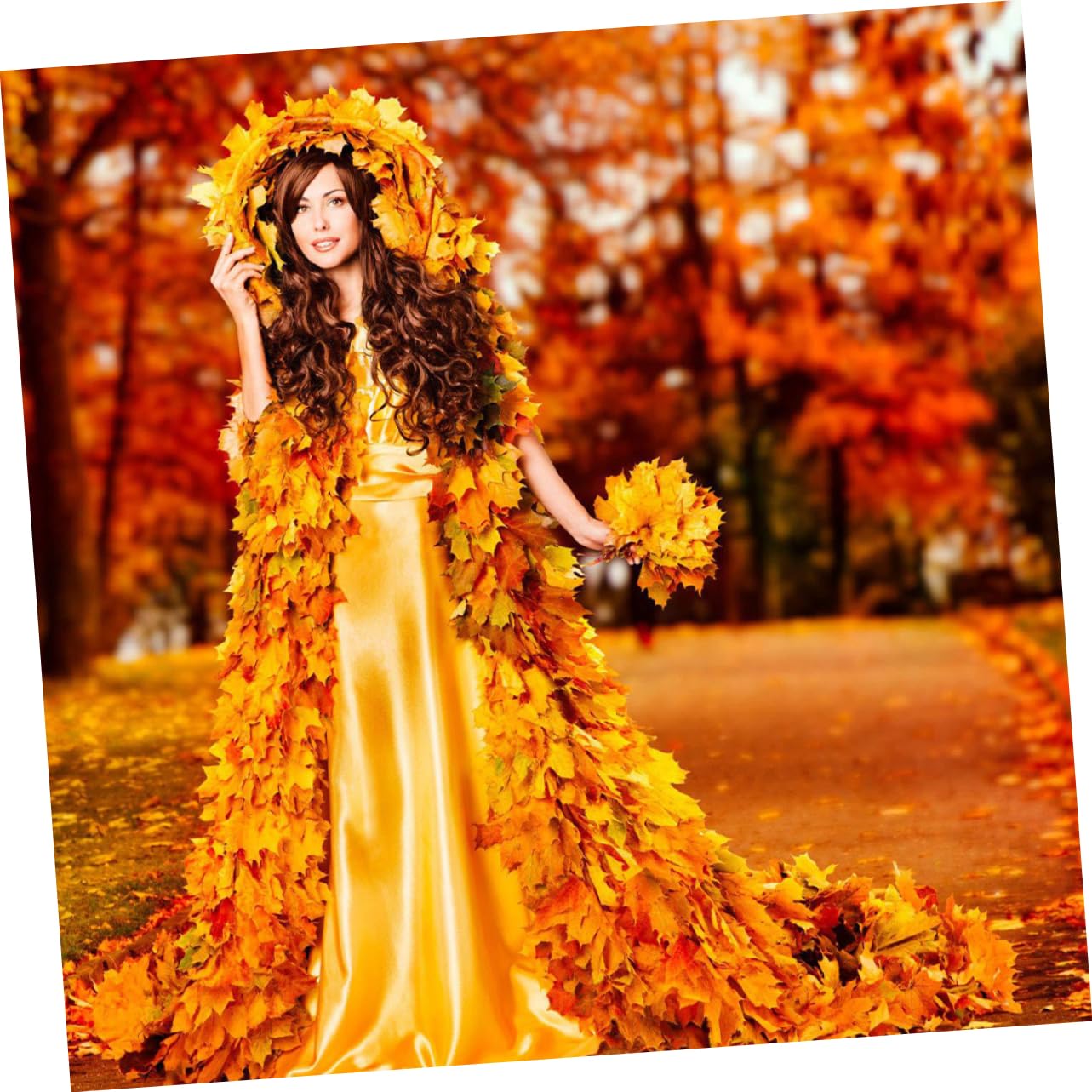 1500stücke Künstliche Ahornblätter Herbstdekoration Für Hochzeit Erntedankfest Und Partys Farbmischung Für Kreative -projekte Und Herbstliche Arrangements