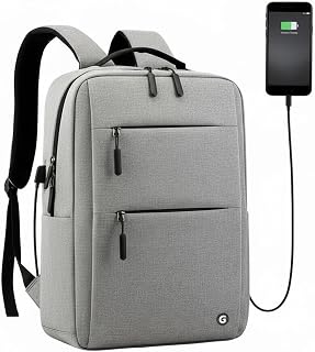 GadgetBite Graphite 20L Laptop Backpack with 15.6" Laptop Compartment, USB Charging Port, Organiser Pockets and Bottle Hol... Price In India