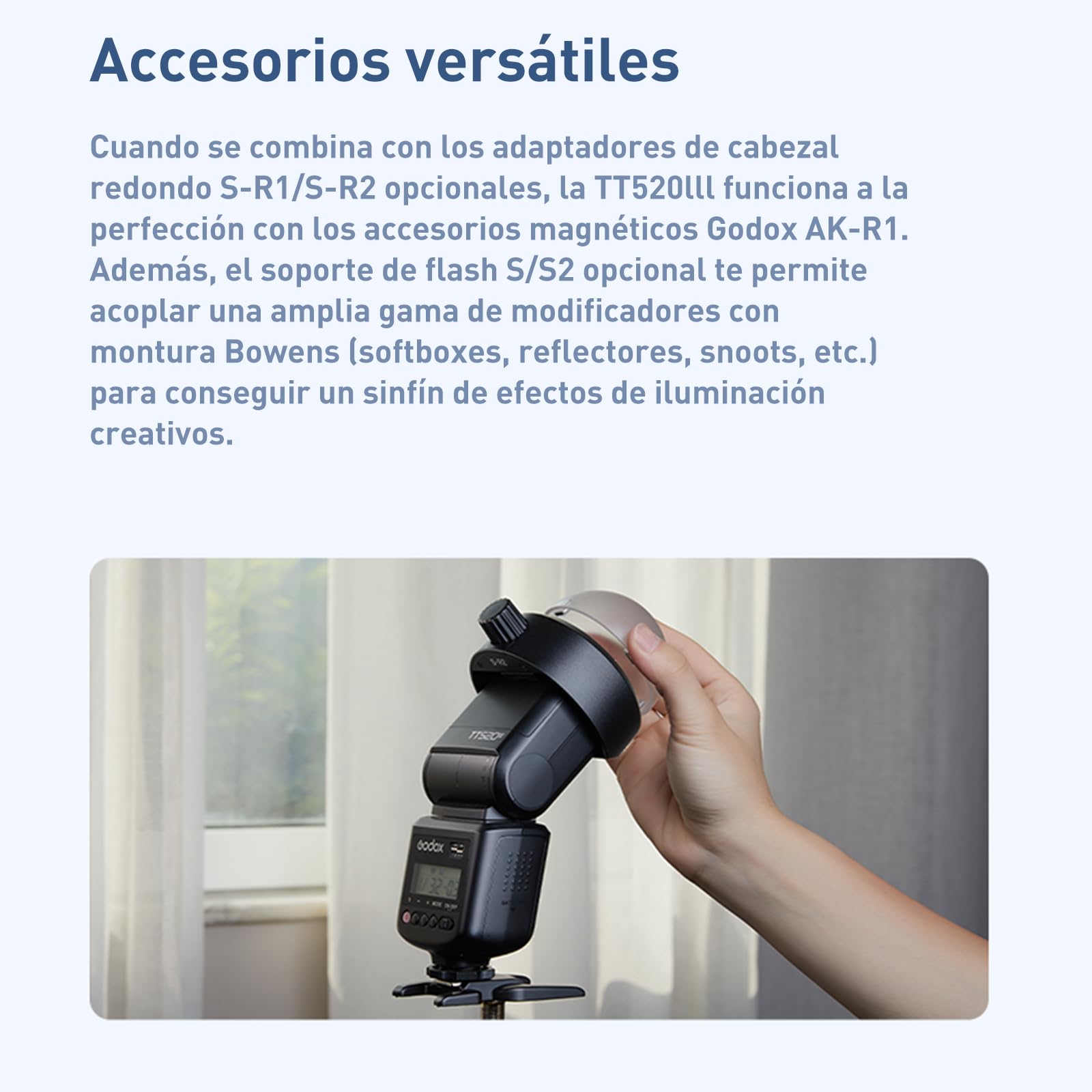 GODOX TT520III Kamerablitz Speedlite mit RT-16 Werfer, 433MHz Wireless Flash GN33 S1/S2 Optische Steuerung, Single Contact Hot Shoe Design, Batteriebetrieb, Kompatibel für Kameras