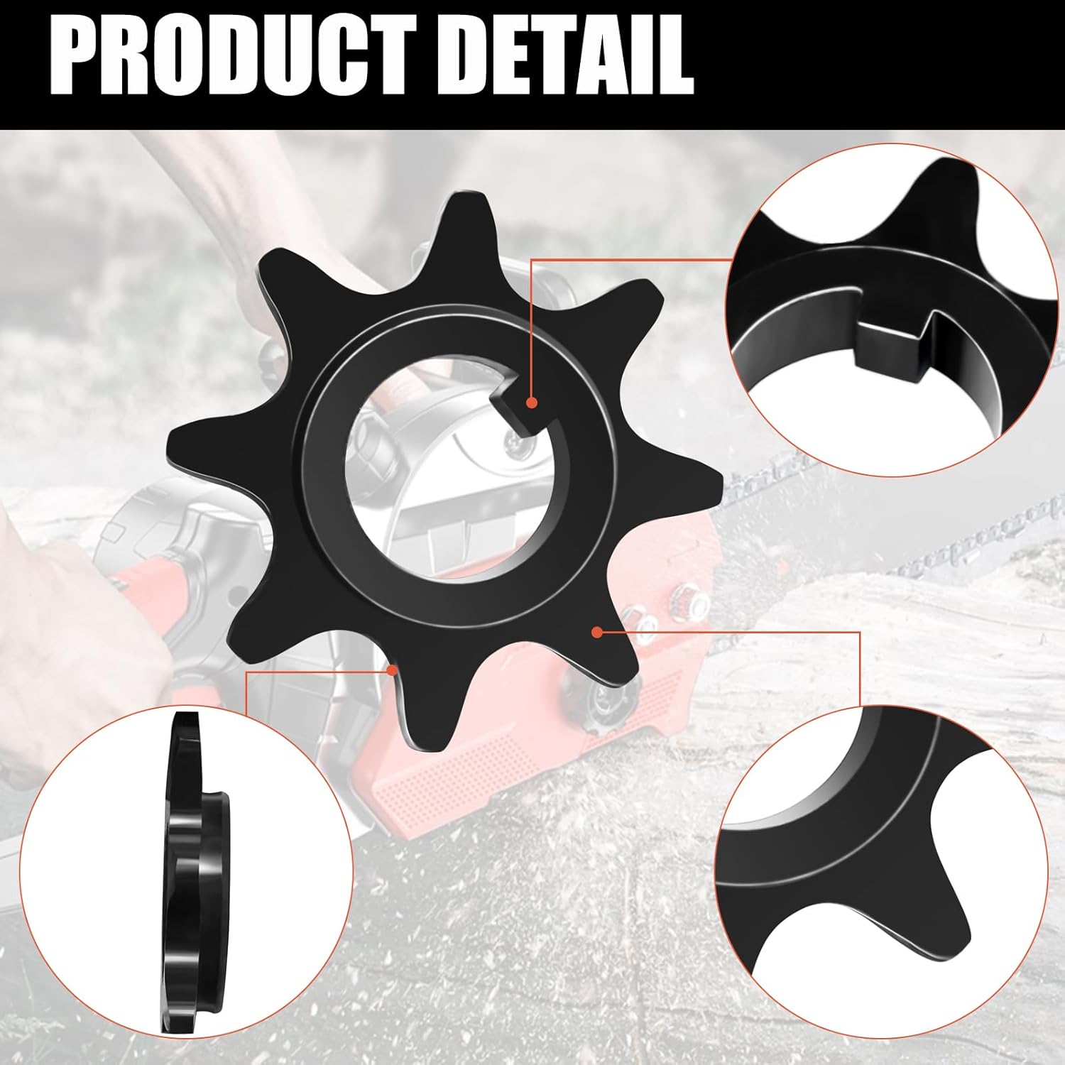 2pcs 5140010-81 Sprocket view 4