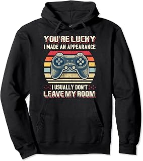 You're Lucky I Made an Appearance Video Game Controller Boys Pullover Hoodie