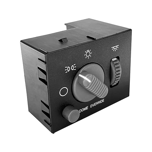 Miniatura 8 de Interruptor de faros delanteros, interruptor de atenuación de luz LED verde  para Chevy Silverado Suburban Tahoe Avalanche GMC Sierra Yukon Cadillac