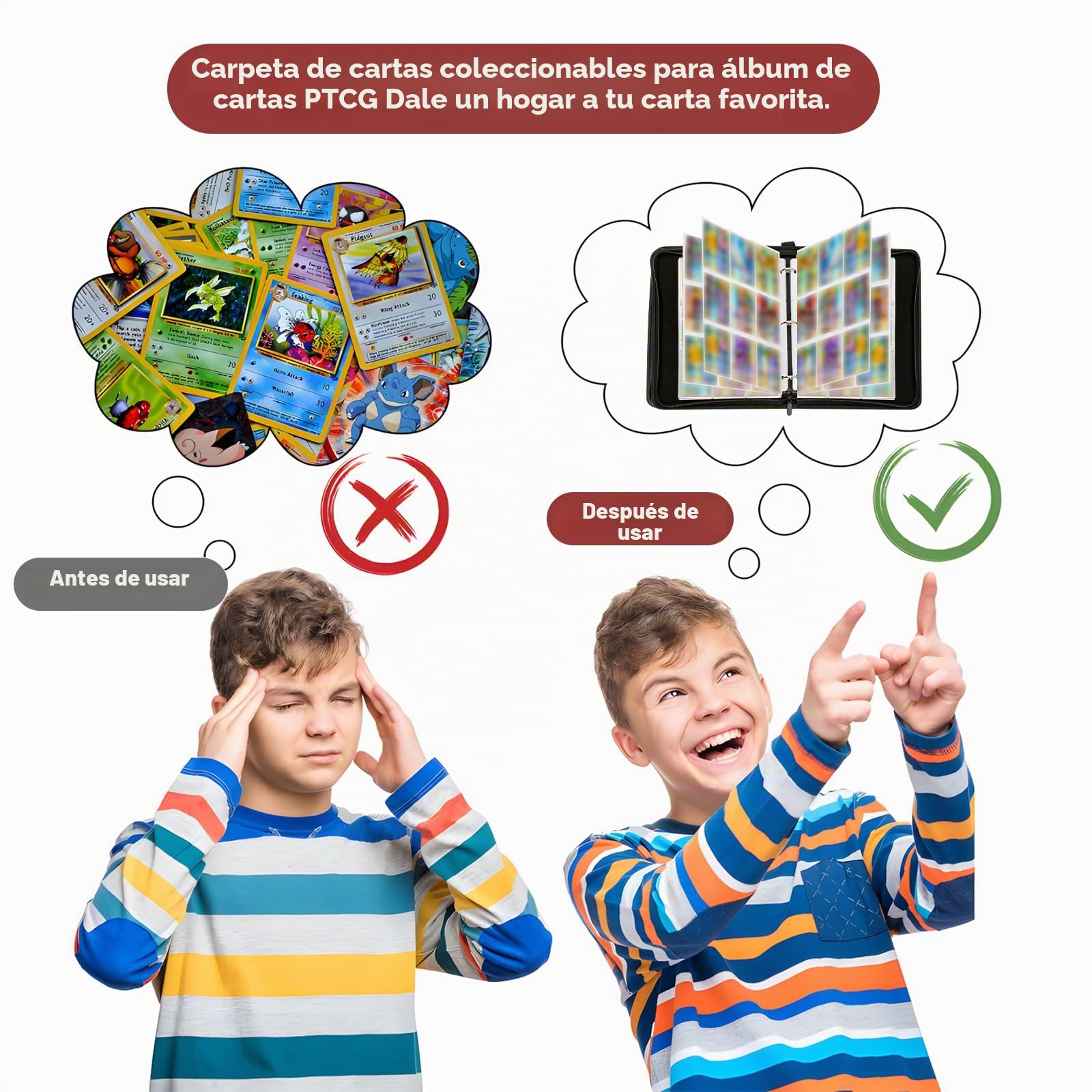 Álbum de recortes para tarjetas, 50 páginas, 900 tarjetas de capacidad, PU impermeable, álbum de tarjetas coleccionables, carpeta portátil, carpeta de tarjetas, cuaderno de 9 bolsillos, colección de