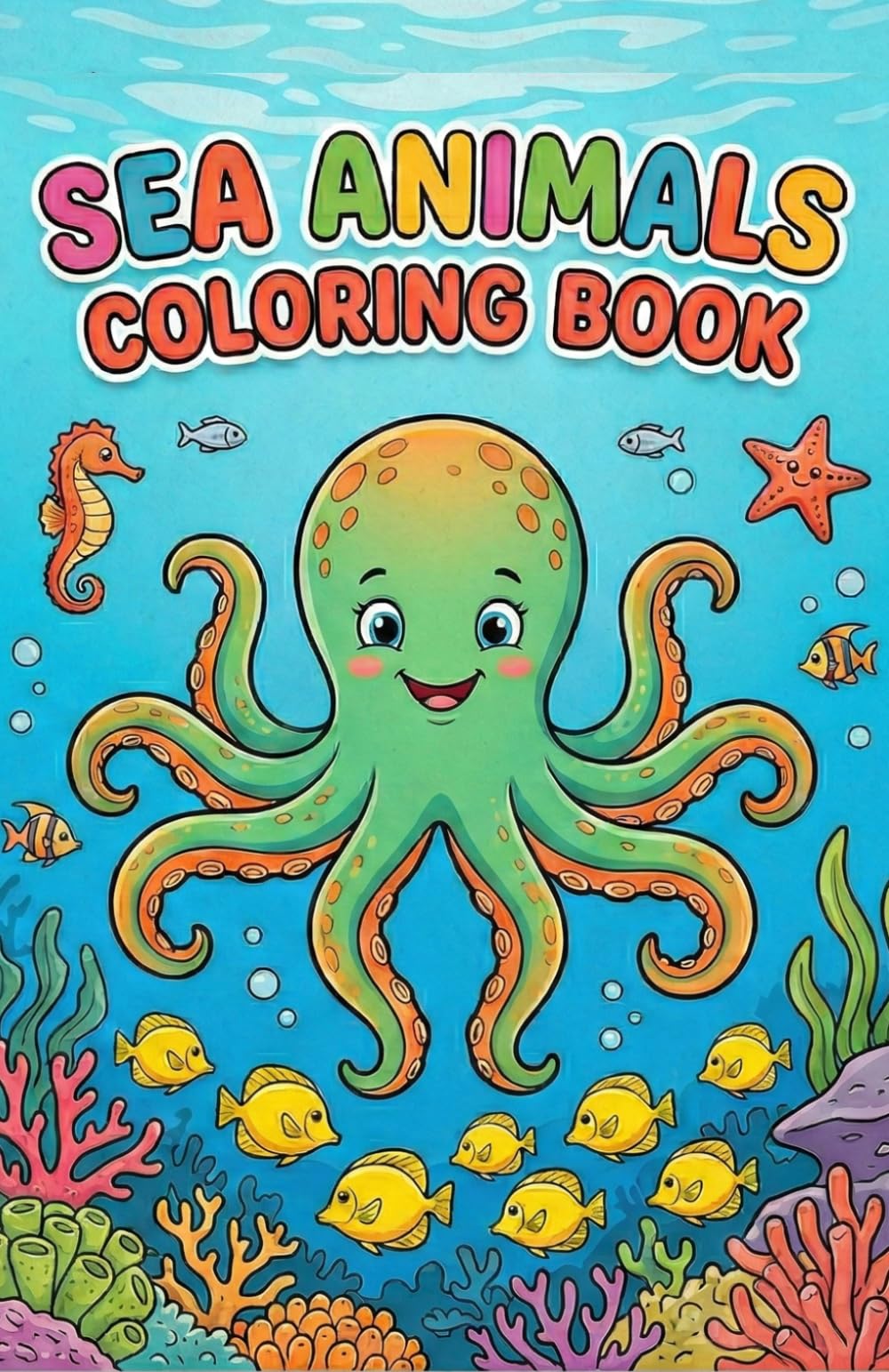 Sea Animals: Coloring Book