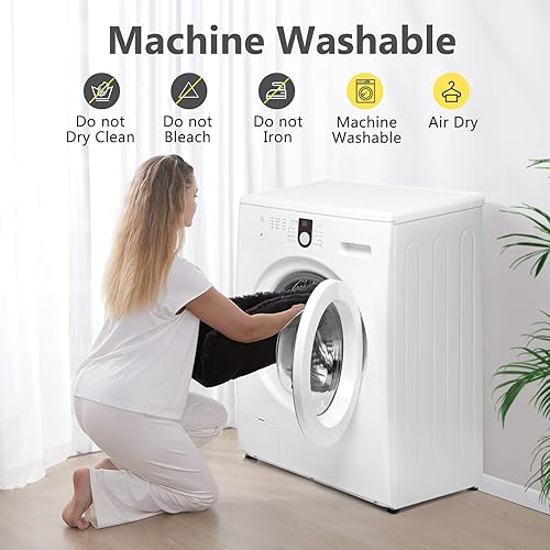 Miniatura 6 de JOEJOY Almohadilla para cama para perro, cama de lujo lavable para perros, almohadilla suave antideslizante para perros pequeños, 23 x 18 pulgadas,