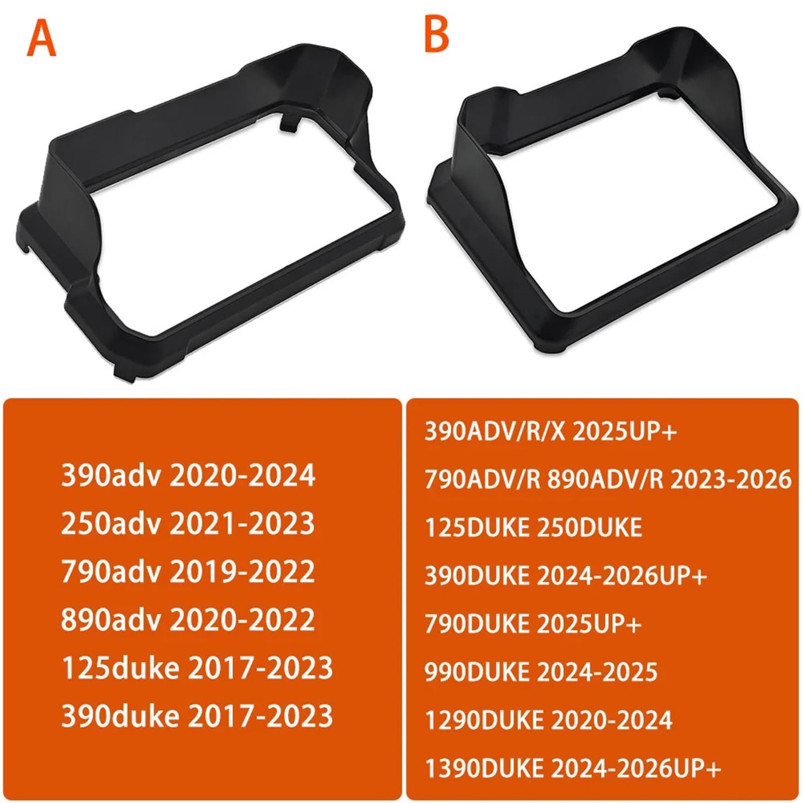 Adatto per Duke 1290 1390 390ADV 790 Adventure R 890ADV Strumento Moto Cruscotto Copertura Della Protezione Dello Schermo soffietto forcella(B 2024-2026)