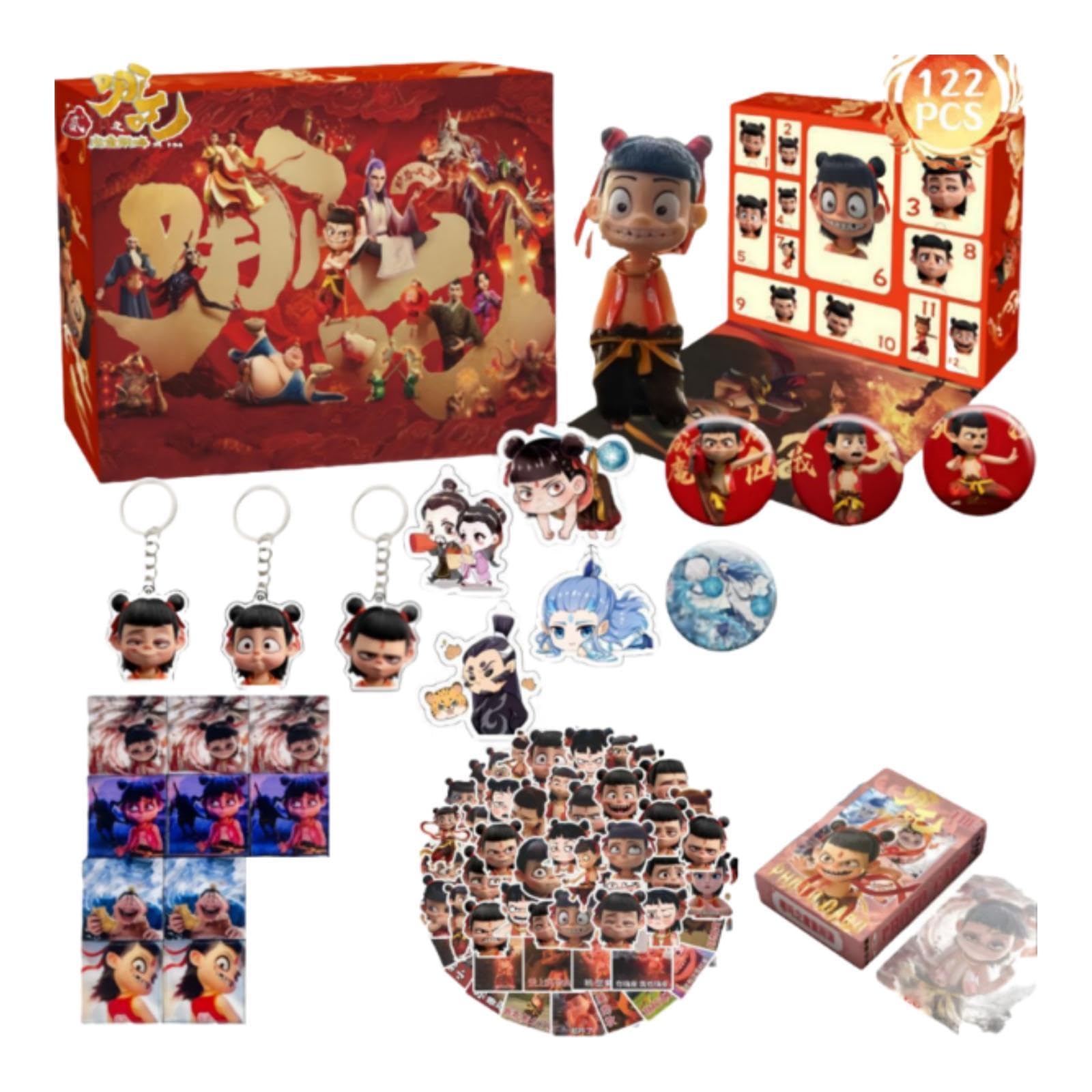 Calandis™ Nezha Blind Box with 12 Grids Random Design Box for Girls Gifts Party Favors