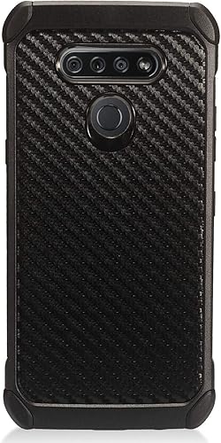 Miniatura 9 de Para LG K51, LG Reflect (LM-K500) - Funda híbrida para teléfono con imagen - AD1 mármol negro