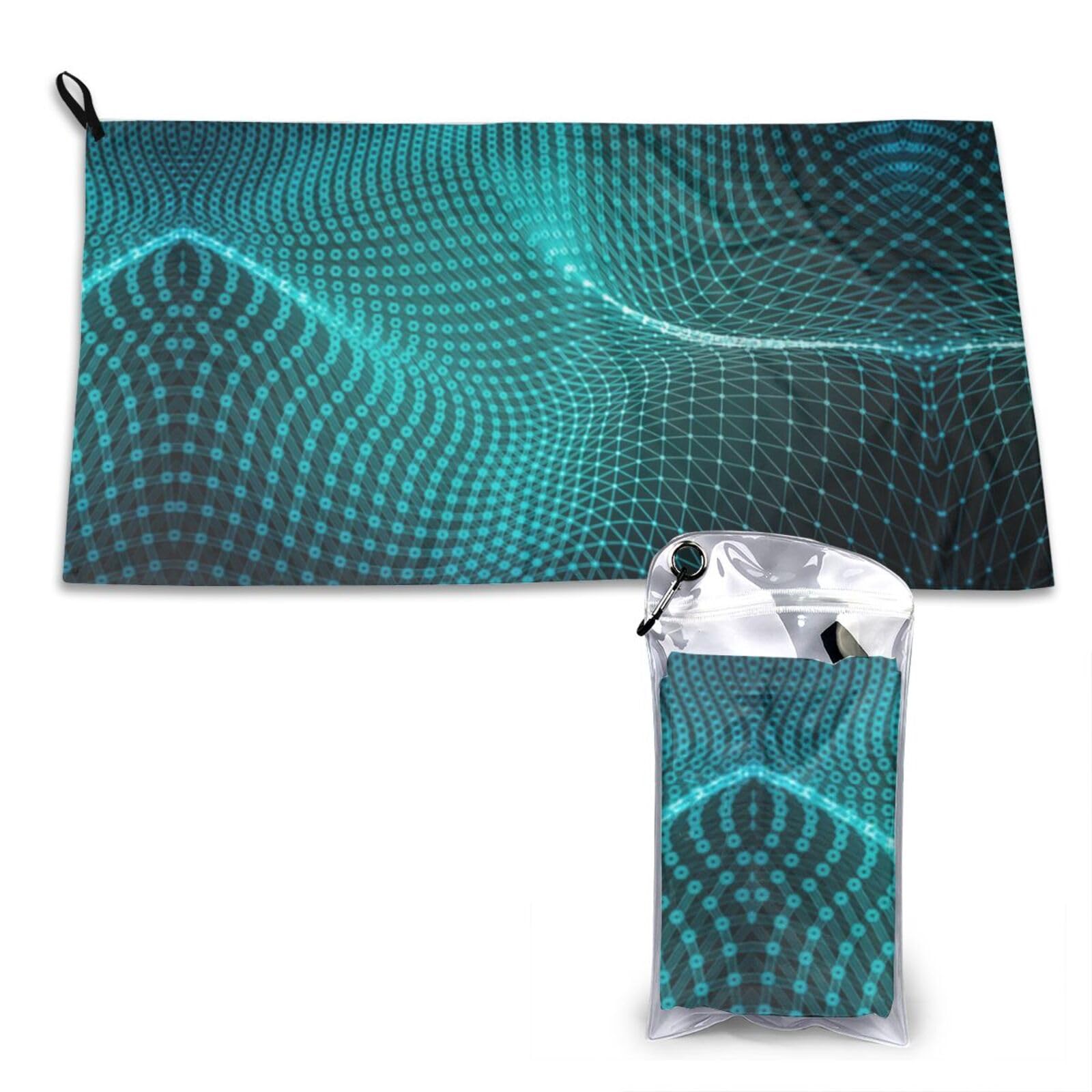 WXWJSHMGC Abstract Polygonal Space Print Cooling Towel, Gym Towel,Cooling Towels For Neck, Soft Breathable Travel Cool Towel,Sports Towels For Gym,Camping