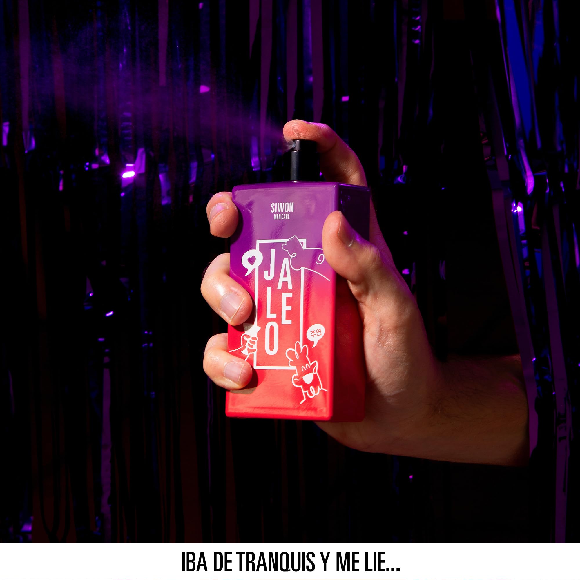 Jaleo de Siwon | Eau de Parfum para Hombre | Fragancia aromática cítrica y amaderada para Tardeo y Planes Improvisados, Tamaño 100 ml con Vaporizador. Perfume para hombre. Edp. Perfumes originales