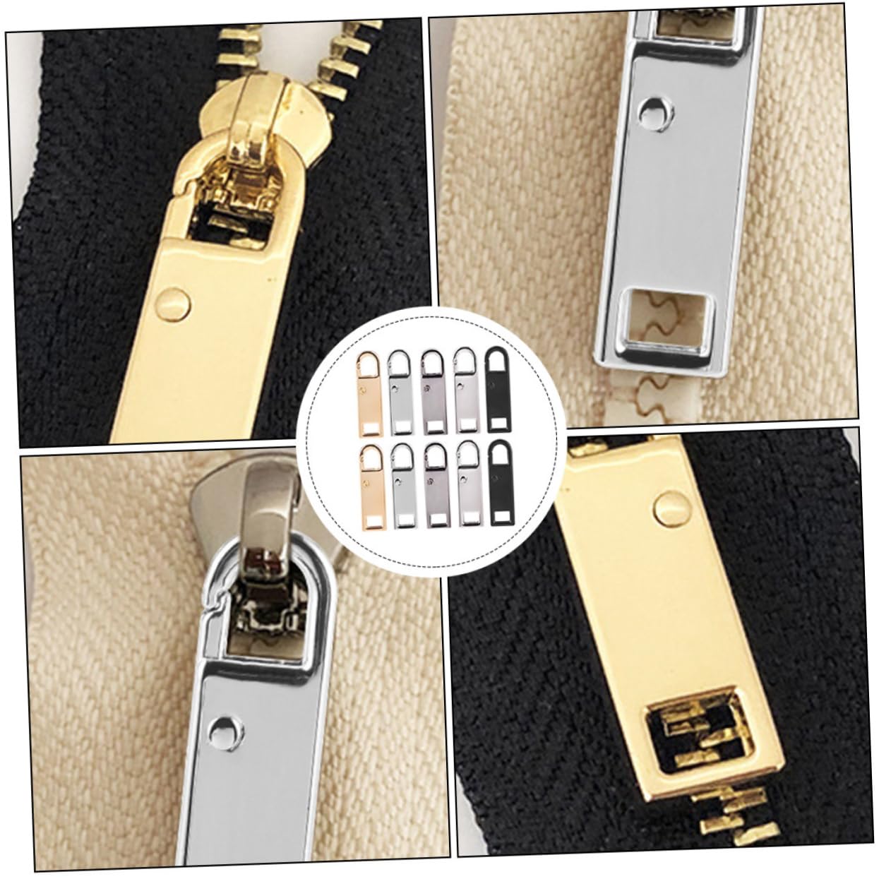NUOBESTY 40piezas Tiradores Multifuncionales Para Cremalleras Accesorios Para Equipaje Ropa y Manualidades Solución Práctica Para Reemplazo De Lengüetas De Cremallera Mezclados